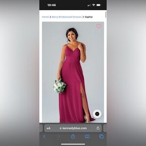 Kennedy Blue Sophie Bridesmaid Dress - Berry